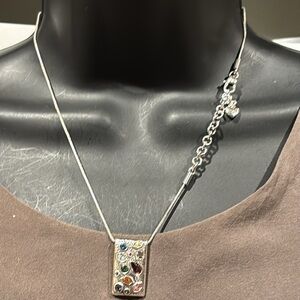Brighton beautiful colorful stones necklace Elegant Silver Multicolor
